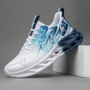 Men's Stylish Blue and White Running Shoes
