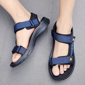 Comfy Men's Solid Color Open Toe Breathable Sandals