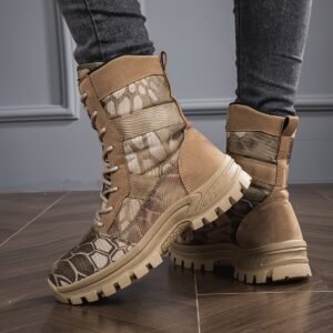 Spring and Autumn New Long Sleeve Couple Combat Boots