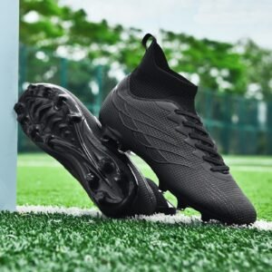 Breathable Cleats High-Top Soccer Cleats for Men
