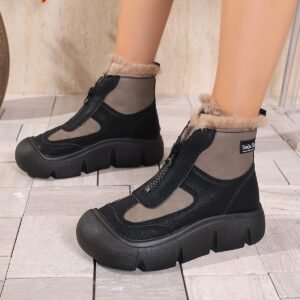 Ren Qian Qing Women's Fleece-Lined Winter Snow Hunting Boots​