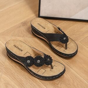 Clip Toe Slippers Anti Slip Beach Flip Flops Women's Sandals