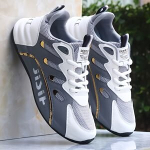 Geometric Pattern Running Shoes for Men's