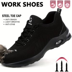 Steel Toe Anti-Stab Breathable Work Boots for Women