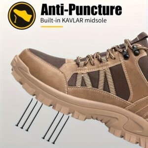 Men'S Breathable Safety Work Shoes