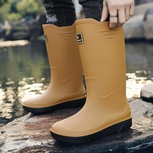 High-end Fashion High-Top Rain Shoes for Men and Women